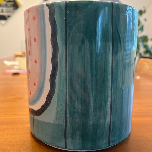 Italian Polka Dot Ceramic canister/ vase - Picture 5 of 6